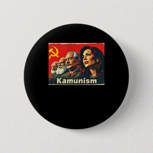 Awesome Kamunism Comrade Commie La Harris 2024 2 Inch Round Button