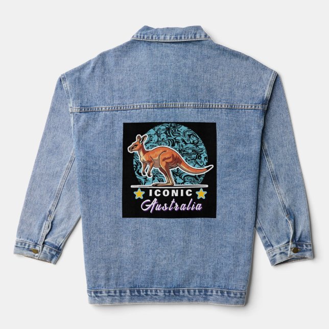 awesome kangaroo denim jacket (Back)