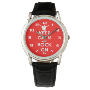 Awesome Keep Calm and Rock on Watch