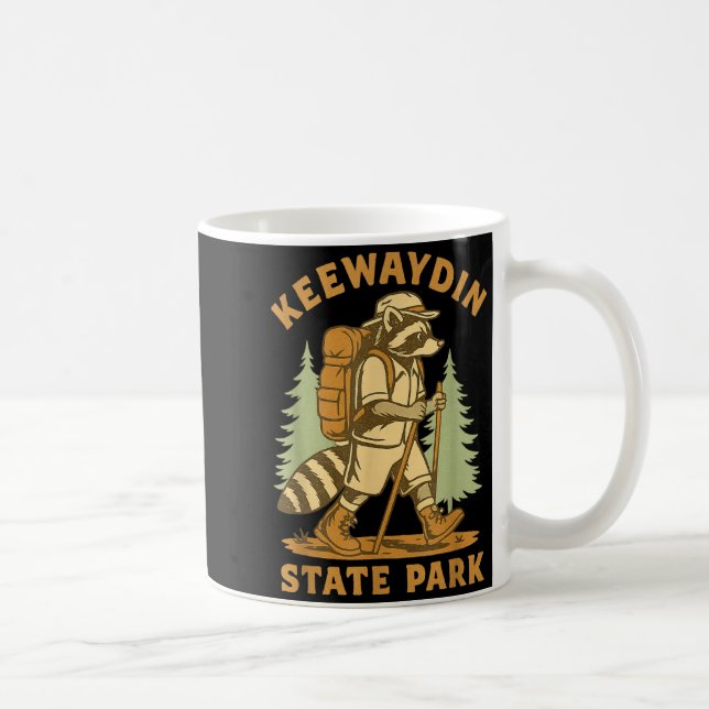 Awesome Keewaydin State Park, Ny Hiking Racoon Hik Coffee Mug (Right)