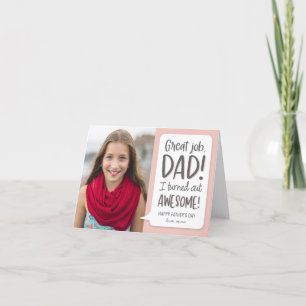 Awesome Kid Editable Colour Father's Day Card