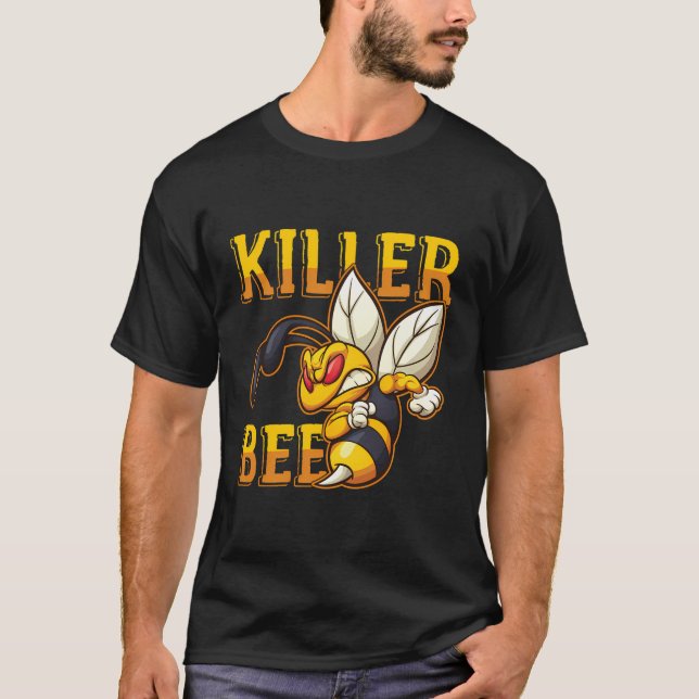 Awesome Killer Bee Hornet Yellowjacket Honeybee T-Shirt (Front)