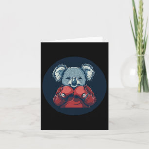 Awesome Koala Bear Boxer For A Knockout Vibe Card