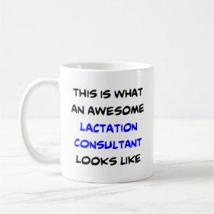 awesome lactation consultant coffee mug