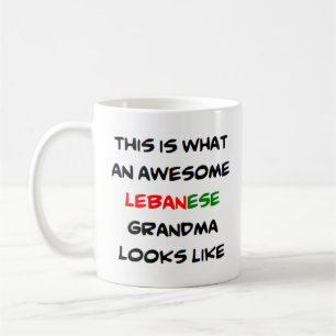 awesome lebanese grandma coffee mug