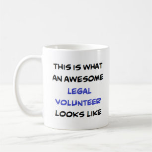 awesome legal volunteer coffee mug