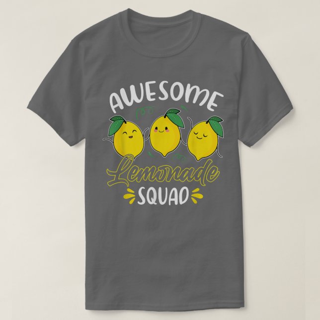 Awesome Lemonade Squad For Lemonade Stand Funny  T-Shirt (Design Front)