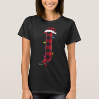 Awesome Letter J Initial Name Buffalo Plaid Christ