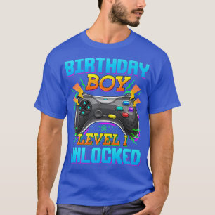Awesome Level 1 Unlocked Video Game 1st Gamer Birt T-Shirt