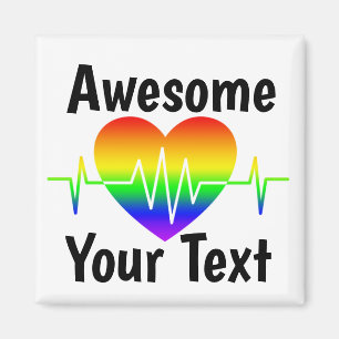 Awesome    LGBTQ+ Pride   Magnet