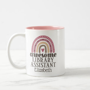 Awesome Library Assistant Two-Tone Coffee Mug