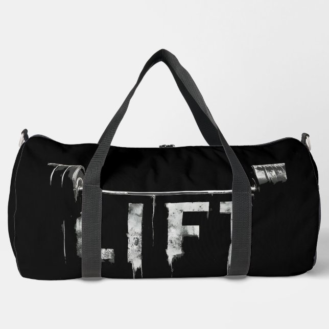 Awesome LIFT GYM WEIGHTLIFTING Duffle Bag (Front)