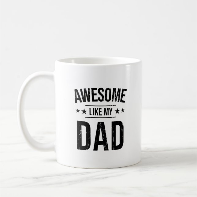 Awesome Like My Dad Photo Coffee Mug (Left)