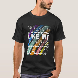 Awesome Like My Daughter-In-Law, Colourful Family T-Shirt