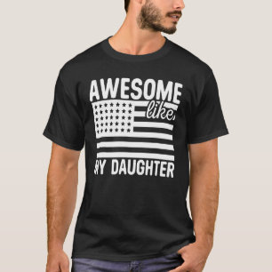 Awesome Like My Daughter Retro Men Dad Fathers 1 T-Shirt
