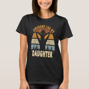 Awesome Like My Daughter Retro Men Dad Fathers 9 T-Shirt