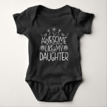 Awesome Like My Daughter Wildflower Present Mommy  Baby Bodysuit<br><div class="desc">Looking for the perfect gift idea for that awesome and special daughter or mom who you think is the best? Funny saying "AWESOME LIKE MY DAUGHTER" makes a Great Present for mom or daughter from dad. Gifts for fathers day, Gifts for mothers day. Cute quote for your family from daughter....</div>