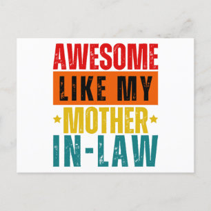 Awesome Like My Mother In-Law  Postcard