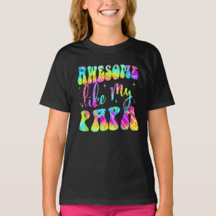 Awesome Like My Papa Matching Fathers day family T-Shirt