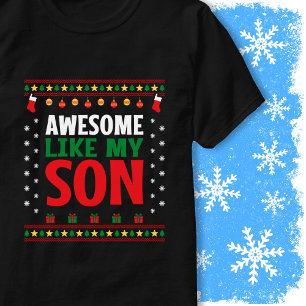 Awesome Like My Son Christmas Sweater Style Look