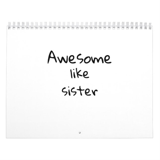 Awesome like sister calendar (Cover)