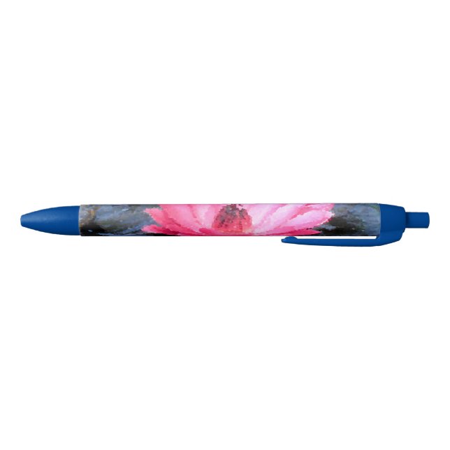 Awesome Lily with Red Pink Purple Green Black Ink Pen (Bottom)