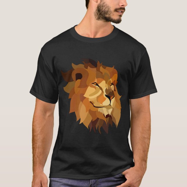 Awesome lion men's t-shirts Unisex (Front)