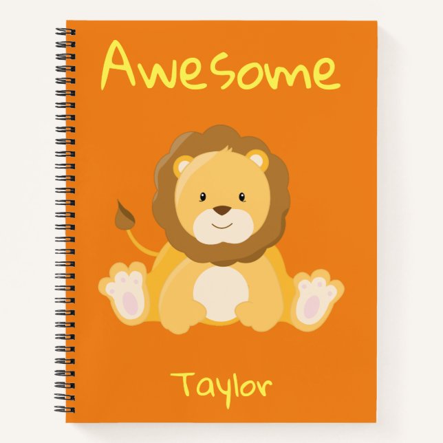 Awesome Lion Notebook (Front)