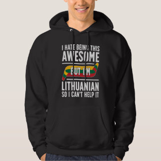 Awesome Lithuanian Lithuania Heritage Lithuanian F Hoodie