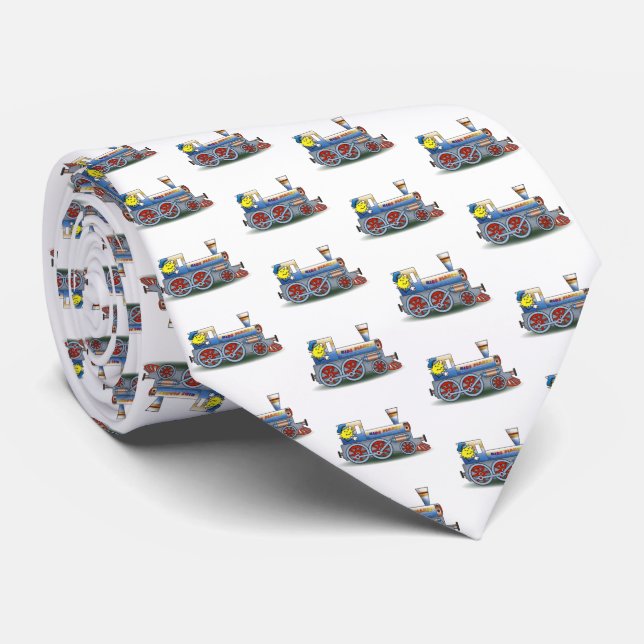 Awesome Locomotive pattern Tie (Rolled)