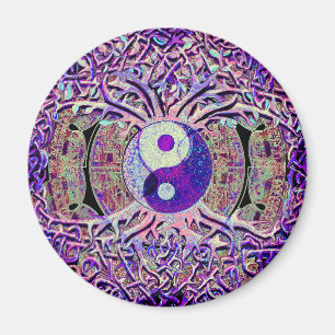 Awesome Looking Yin Yang Tree Magnet