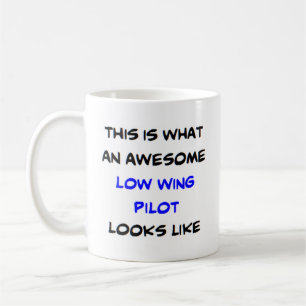 awesome low wing pilot coffee mug
