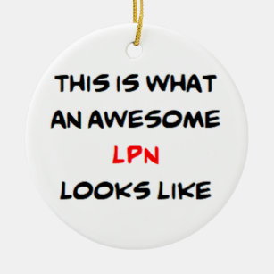 awesome lpn ceramic ornament