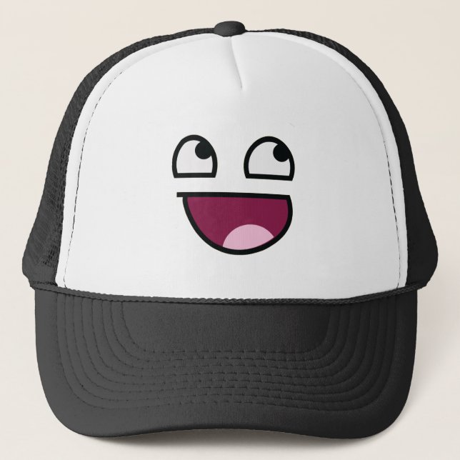 Awesome Lulz Face Trucker Hat (Front)