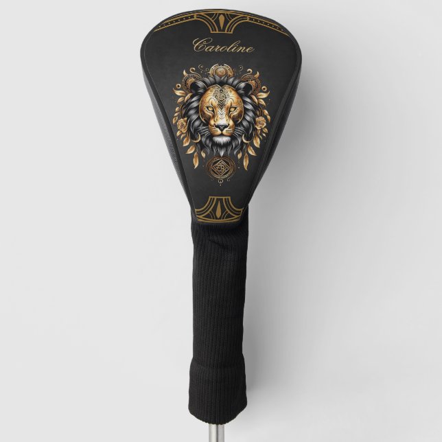 Awesome majestic lion golf head cover (Front)