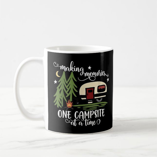Awesome Making Memories One Campsite at A Time Cam Coffee Mug (Left)