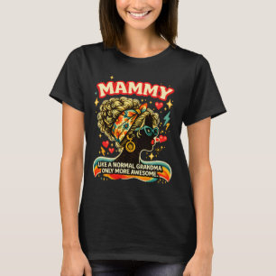 Awesome Mammy Retro Grandma Vintage Groovy Gift T-Shirt