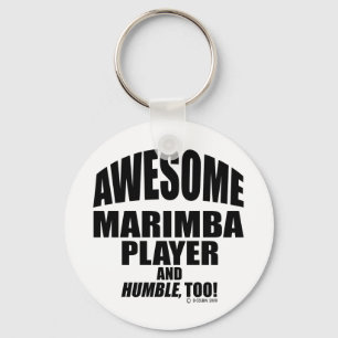 Awesome Marimba Player Keychain
