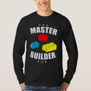 Awesome Master Builder Vintage Blocks Building T-Shirt