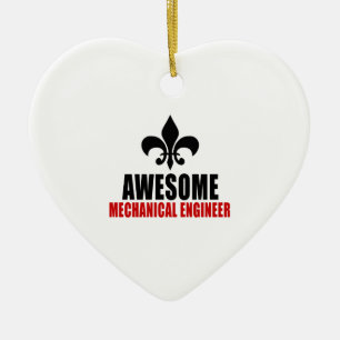 AWESOME MECHANICAL ENGINEER CERAMIC ORNAMENT