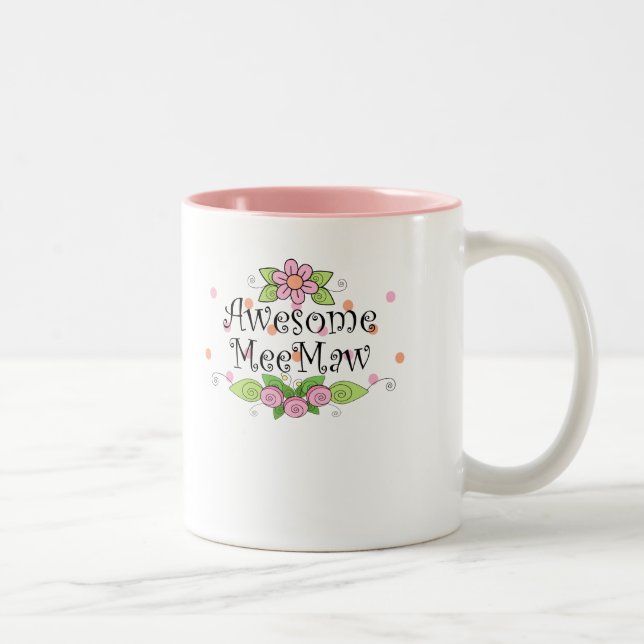 Awesome MeeMaw T-Shirt Two-Tone Coffee Mug (Right)