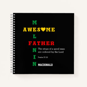 AWESOME MELANIN FATHER  NOTEBOOK