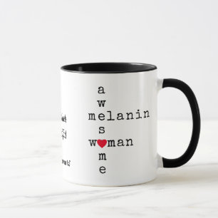 AWESOME MELANIN WOMAN   Customizable Christian Mug