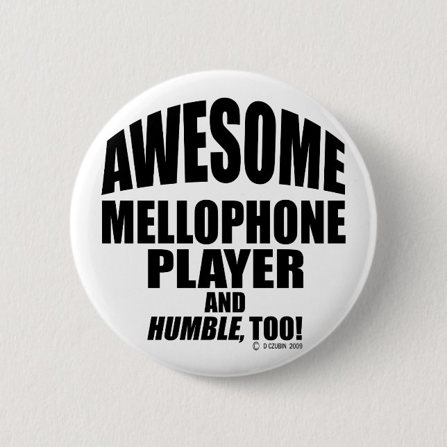Awesome Mellophone Player 2 Inch Round Button (Front)