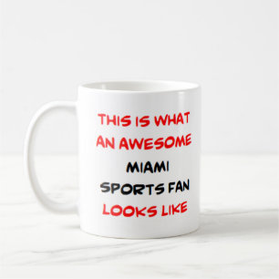 awesome miami sports fan coffee mug