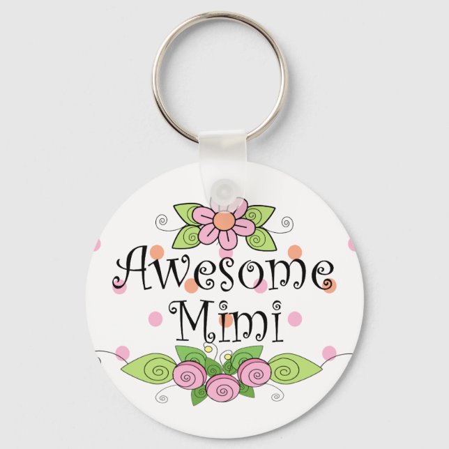 Awesome Mimi T-Shirt Keychain (Front)