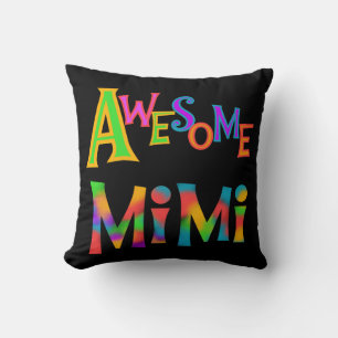 Awesome Mimi T-shirts and Gifts Throw Pillow