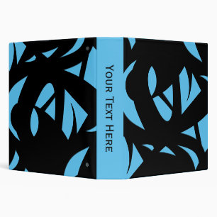Awesome Modern Art Blue / Black Binder