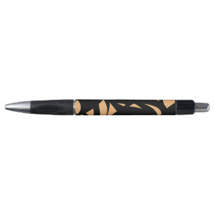 Awesome Modern Art Peach / Black Pen