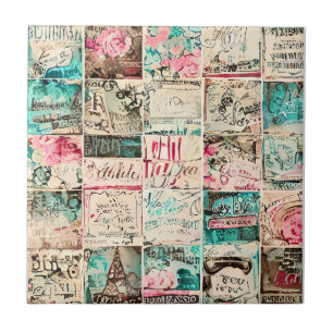Awesome modern classic grunge rustic vintage art tile